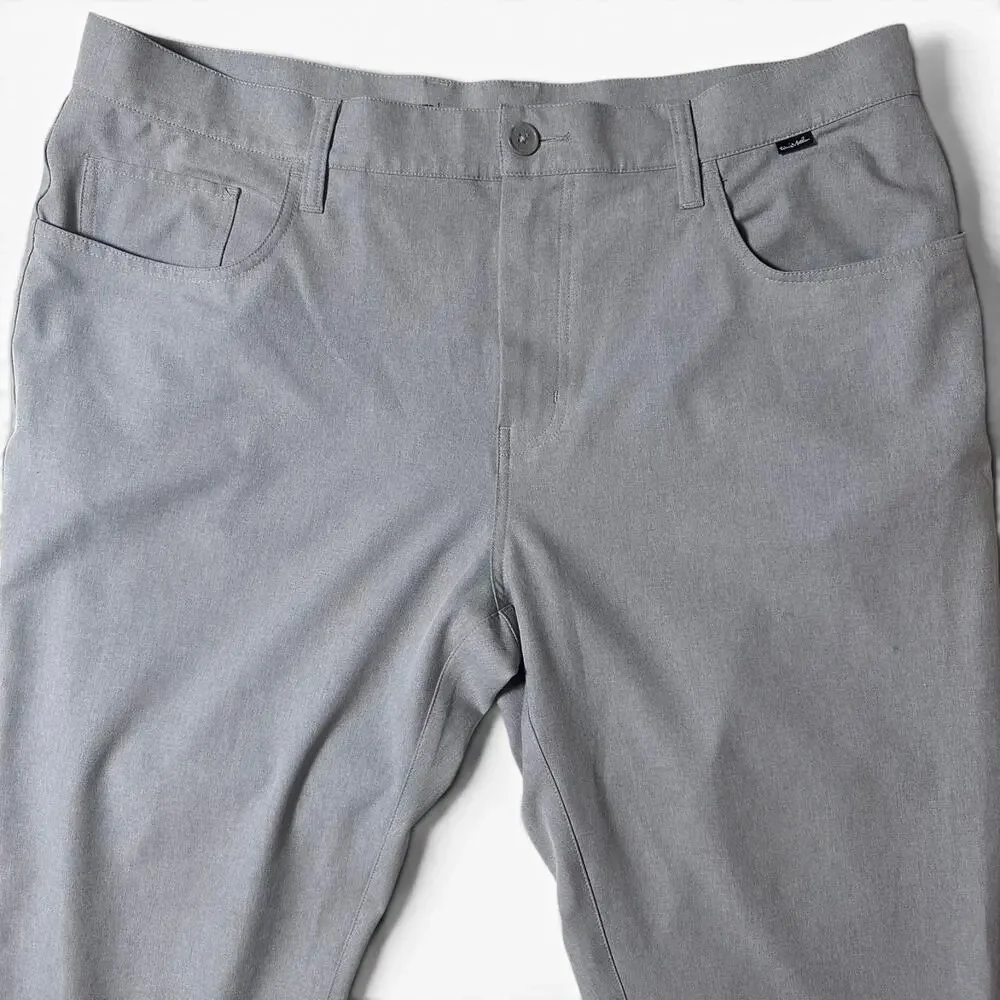 Travis Mathew Open to Close Golf Pant Mens Size 38x32 Gray St Andrews Links NEW